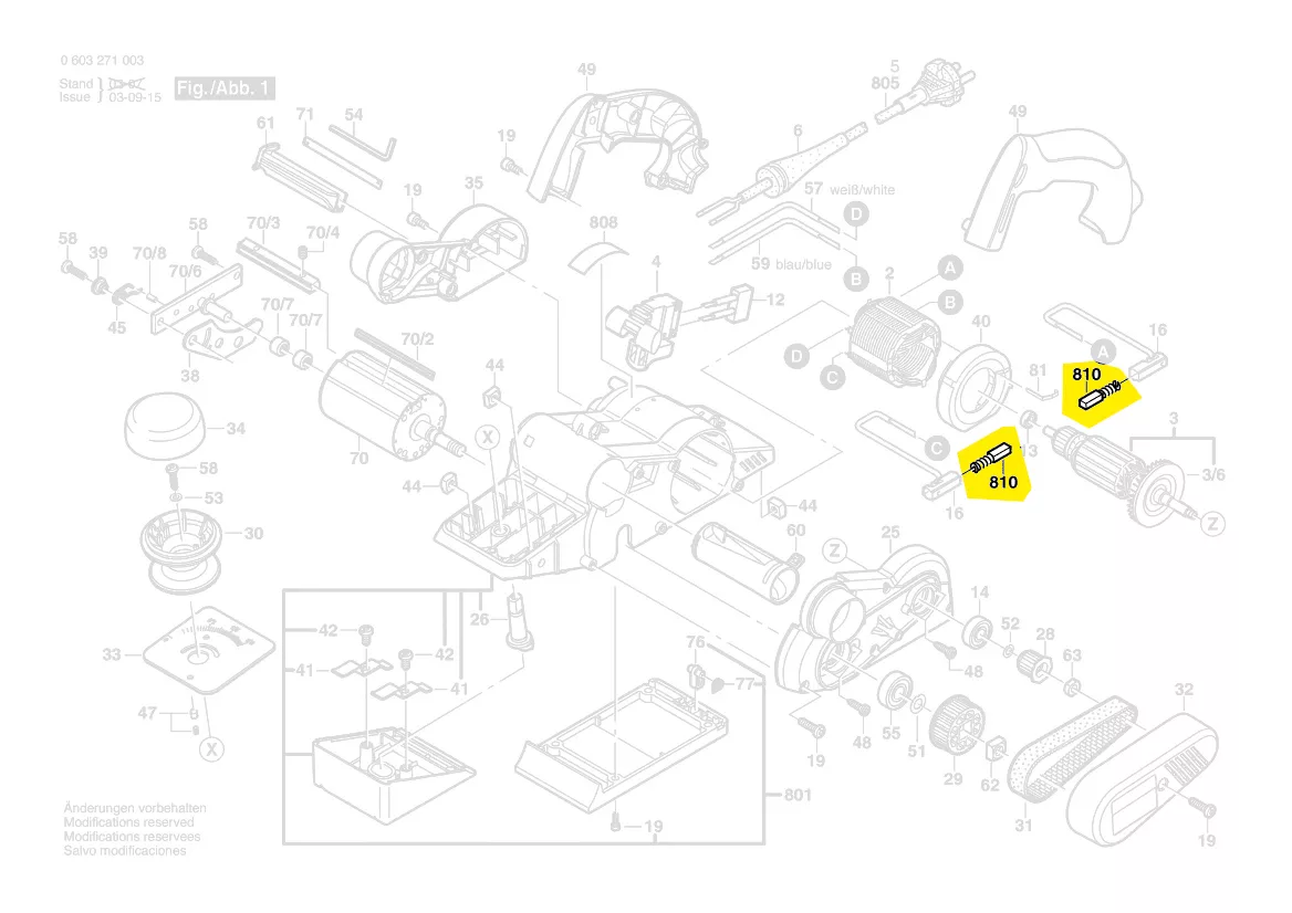 Balais charbon réf. 2 604 321 933 BOSCH